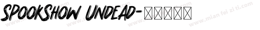 SpookShow Undead字体转换